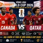 Soi Kèo Bóng Đá Canada vs Qatar, 05h00 Ngày 19/6/2026